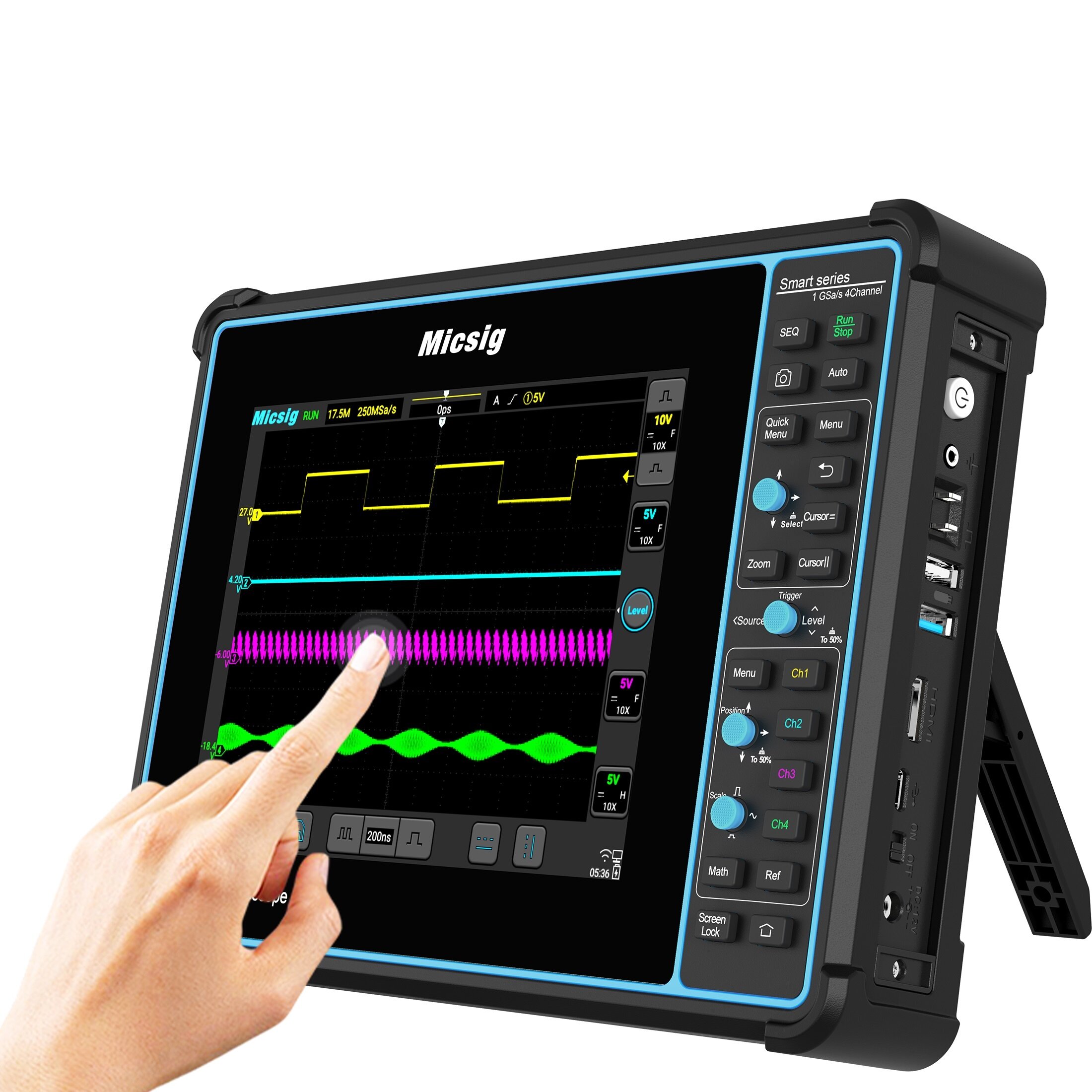 Micsig Upgraded STO1004 1G Sa/S Smart Tablet Oscilloscope Digital Scopemeter 2/4 Channels Oscilloscopes