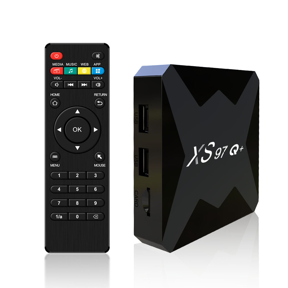 XS97Q+ Android 10 System 1+8G TV Box Set Top Box HDR Screen Mirroring 4K Movie