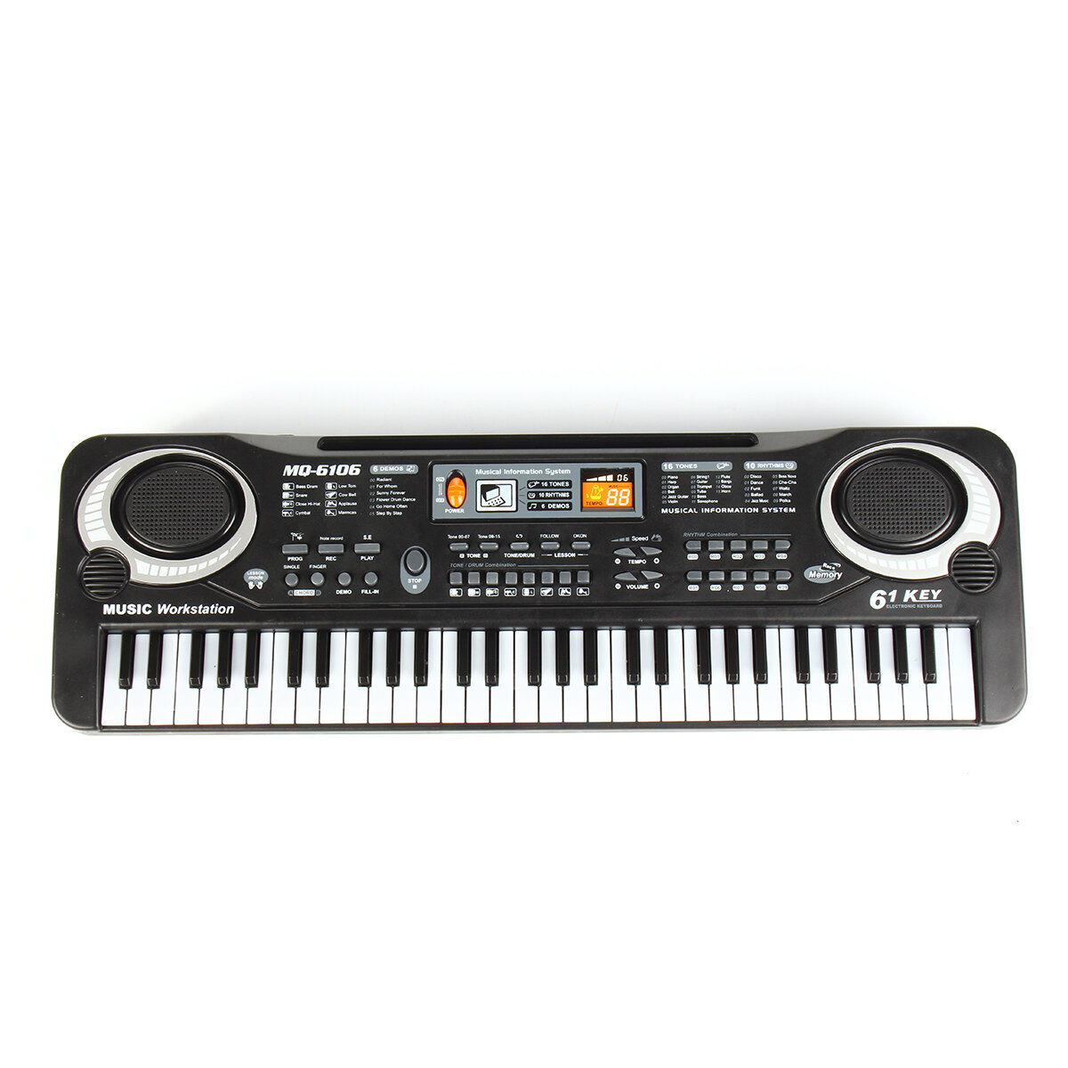 Standaard 61 toetsen Kinderen Elektronisch pianotoetsenbord met externe luidspreker Microfoon Onders