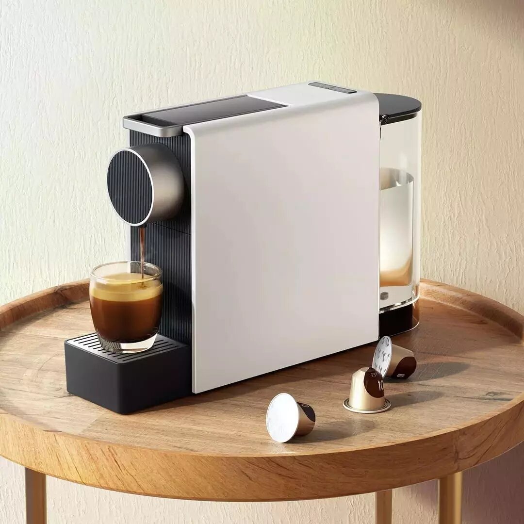 

SCISHARE S1201 Mini Capsule Coffee Machine 220V-240V 1200W One-click Extraction Personalized Cup Size-AU Plug