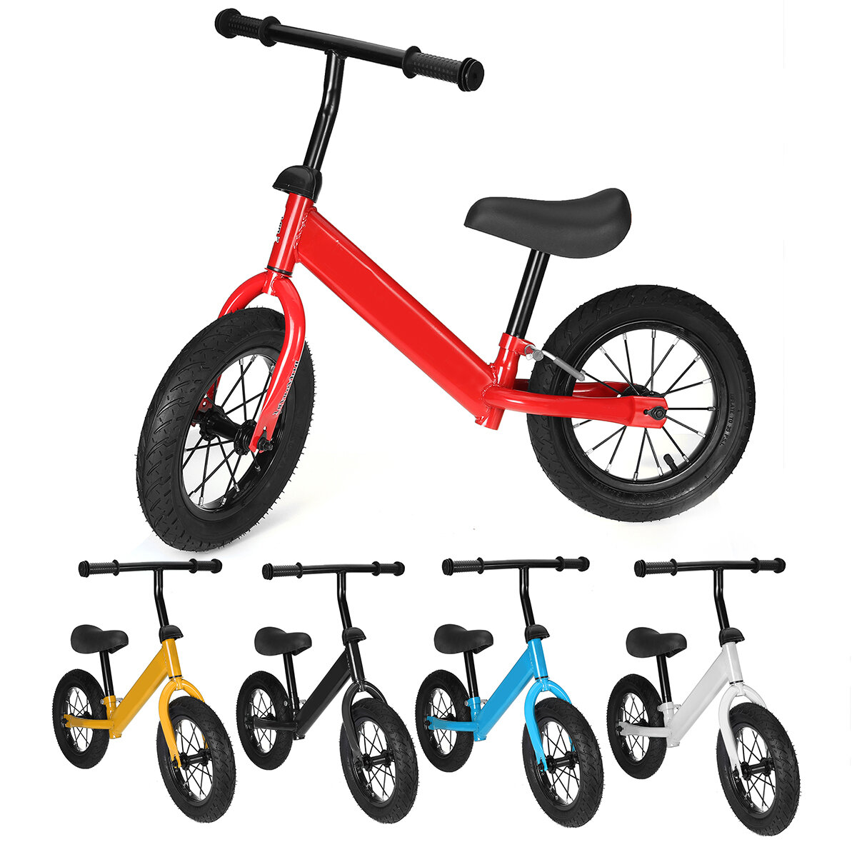 Children Balance Scooters Treadless Baby Bicycle Toy Child Bike With Tire Pump For 1-6 Year Olds