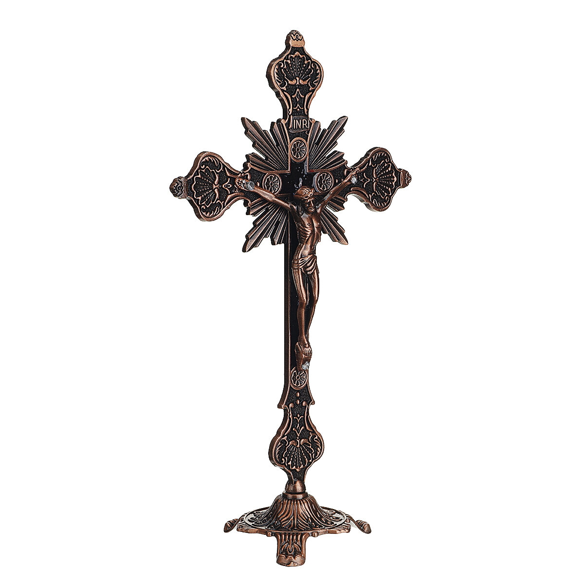 Christ Cross Crucifix Jesus Katholiek Standbeeld Religieus Saint Jewellery Desk Decorations