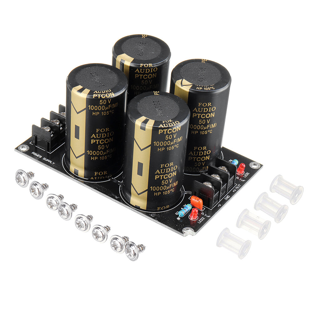 

50V 10000UF Rectifier Filter Power Supply Board Amplifier Rectifier AC to DC Power Supply DIY LM3886 TDA7293 Amplifiers