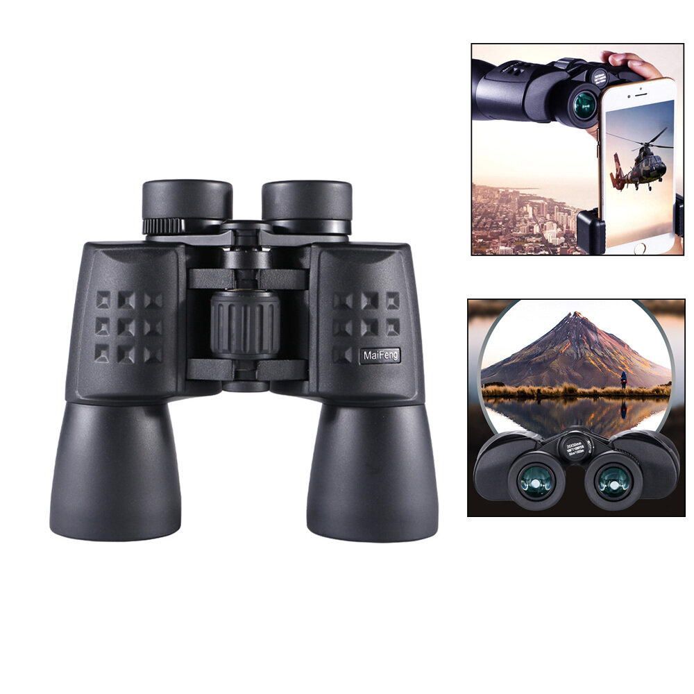 Telescópio tático MAIFENG 20X50 à prova d'água e antiembaçante com lentes HD para caça, viagens, visão noturna e camping