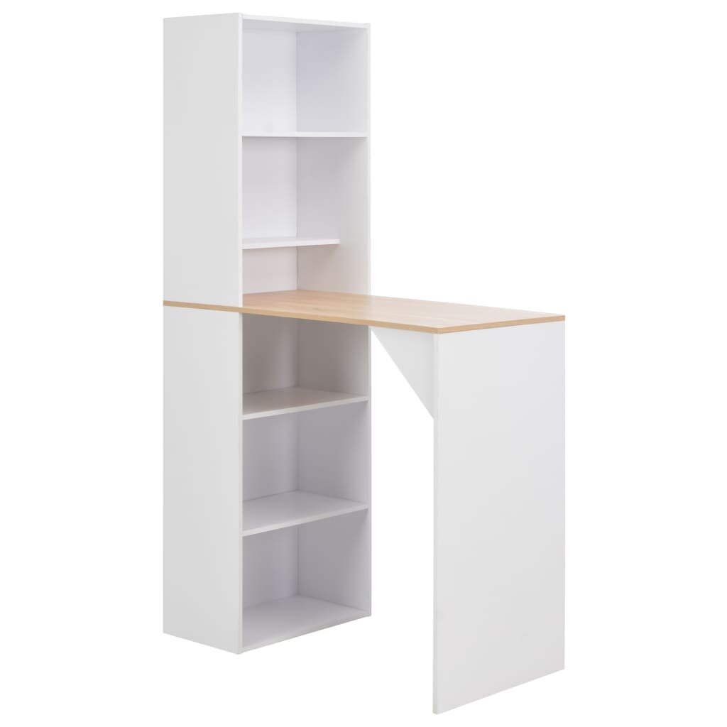 Bar Table with Cabinet White 45.28