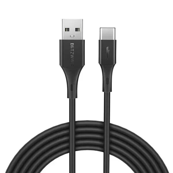 

[10 Pack] BlitzWolf® BW-TC15 3A QC3.0 Quick Charge USB Type-C Cable Fast Charging Data Sync Transfer Cord Line 6ft/1.8m