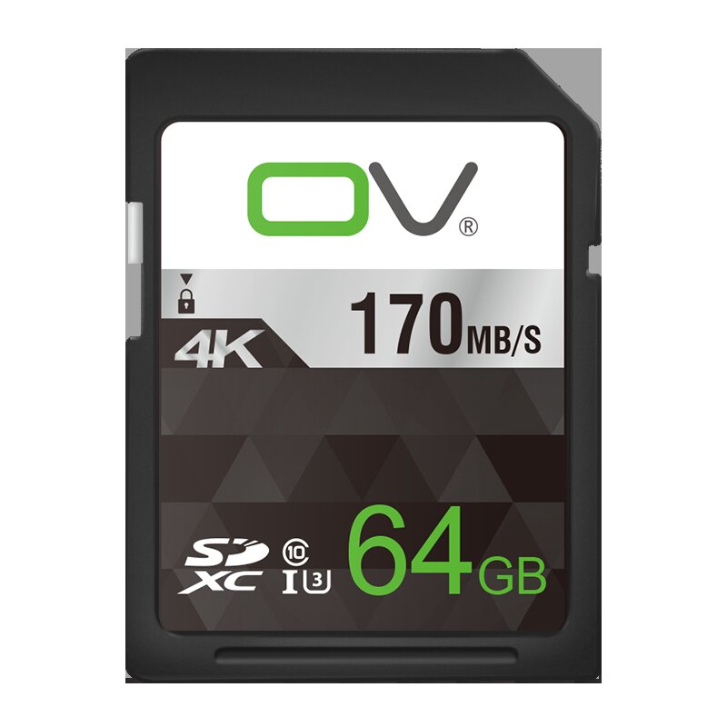 OV 64G Storage Card SD Memory Card High Speed 170MB/S 4K HD Micro SD Card for SLR Digital Camera Vid