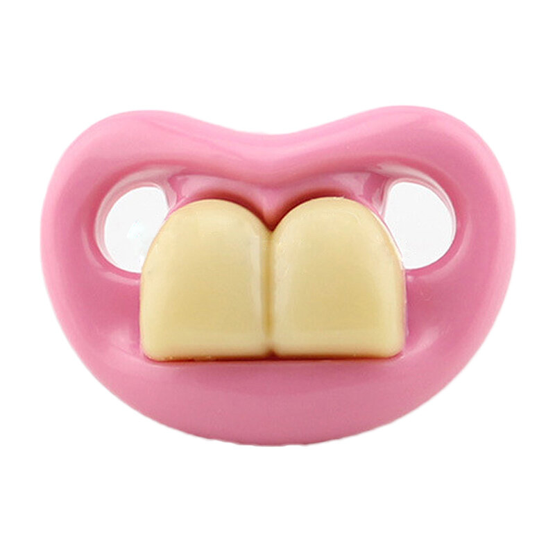 Big Tooth Funny Cute Baby Pacifier Big Tooth Baby Nipple Appease Supplies Food Grade Silicone Pacifiers Non-toxic
