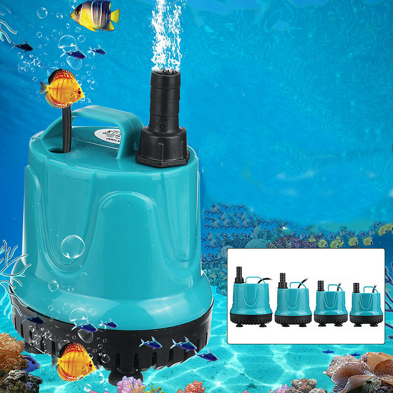 5/8/18/25W Ultrastille Mini Borstelloze Waterpomp Filter Waterdicht Dompelpomp Fontein Pomp Voor Aquarium Tank Vis;