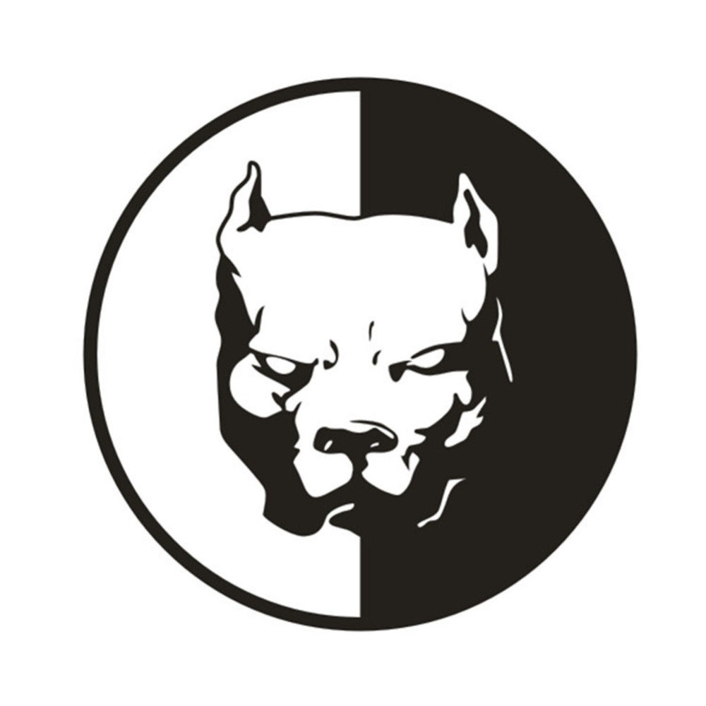 12x12CM Auto Stickers Decals Pitbull Super Held Hondenpatroon Gepersonaliseerd voor Auto