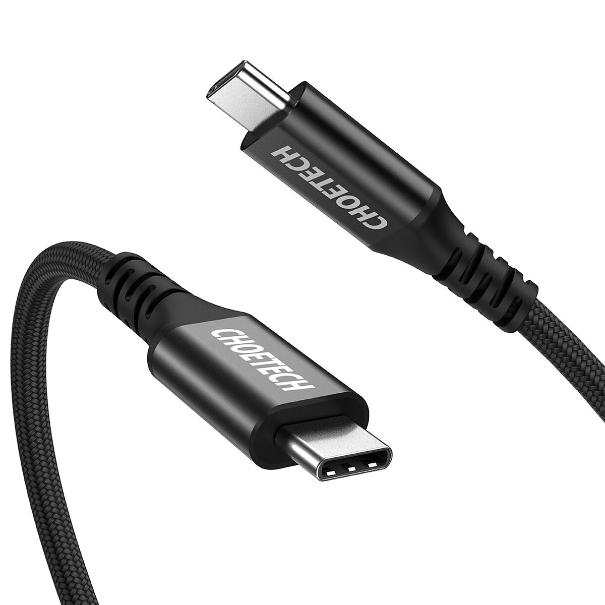 

CHOETECH 100W USB-C to USB-C PD 3.0 Cable USB 3.1 gen2 10Gbps Data Sync Cord 4K HD Display Video Output For Smart Phones
