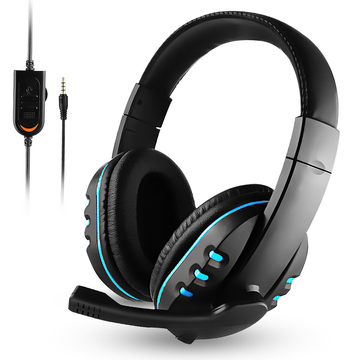 Bakeey Wired Stereo Bass Surround Gaming Headset for PC Laptop Headphone with Microphone