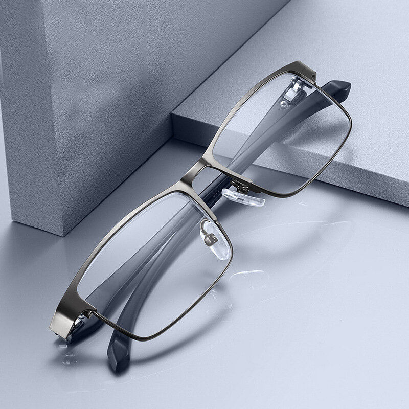 Stainless Steel Men Business Reading Glasses for Reader Mens Presbyopic optical Glasses