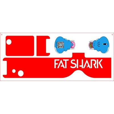 URUAV Red Sticker for Fatshark Dominator Goggles