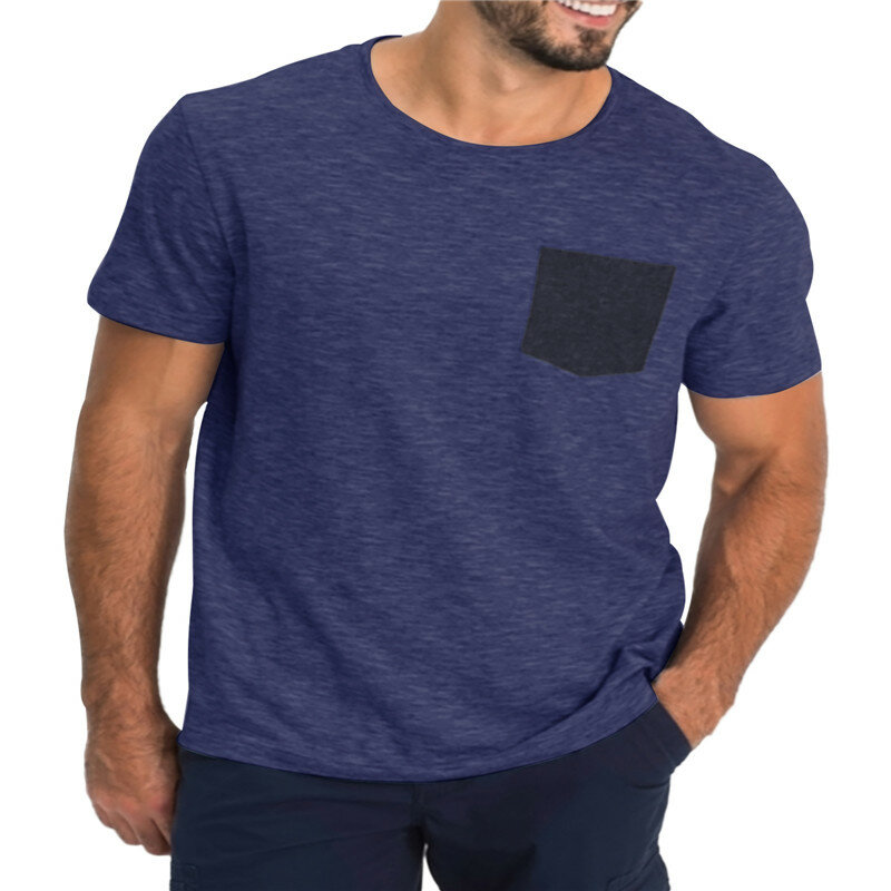 Camisetas de manga corta de secado rápido no deformables para hombres Soft Camisetas de trabajo causales de trabajo