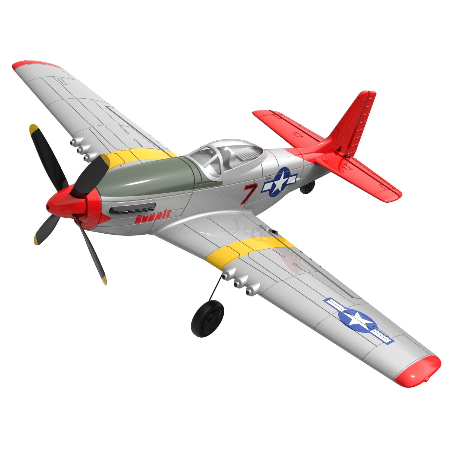 Samolot RC VolantexRC Mini Mustang P-51D V2 EPP 400mm z EU za $66.99 / ~277zł