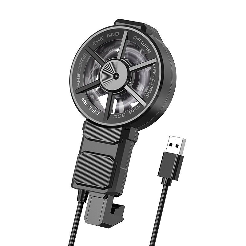 

MEMO FL06 Universal Mobile Phone Radiator Low Noise Shooting PUBG Game Cooling Fan Gamepad Gaming Cooler for 65-80mm Wid