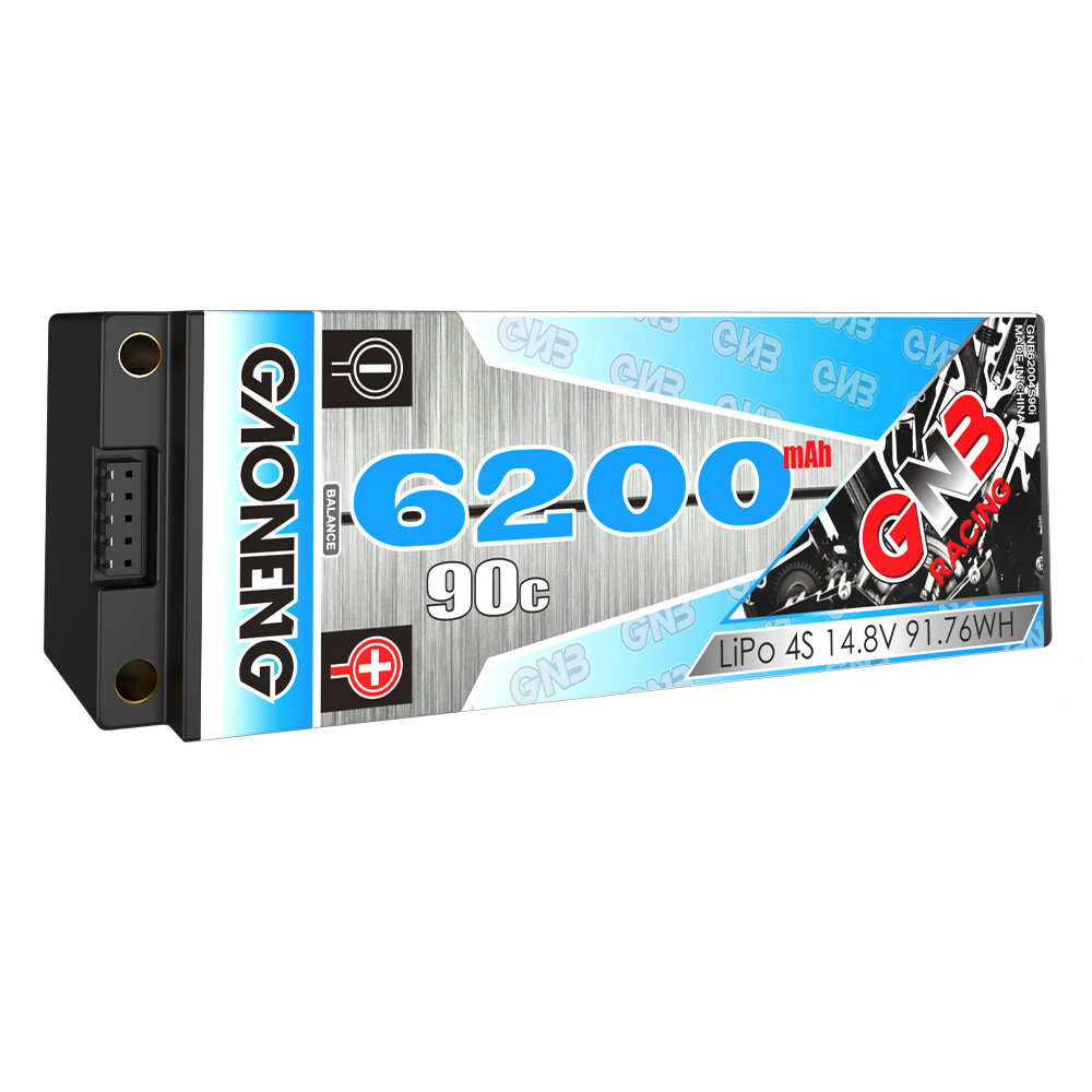Gaoneng GNB 4S 14.8V 6200mAh 90C Hardcase Lipo bullet 5mm TRX