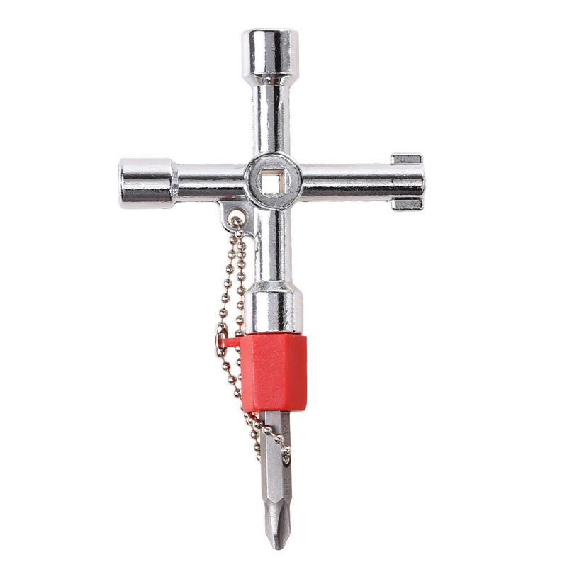 

5 In 1 Cross Switch Key Wrench with Accessories Universal Square Triangle Train Electrical Cupboard Box Elevator Cabinet