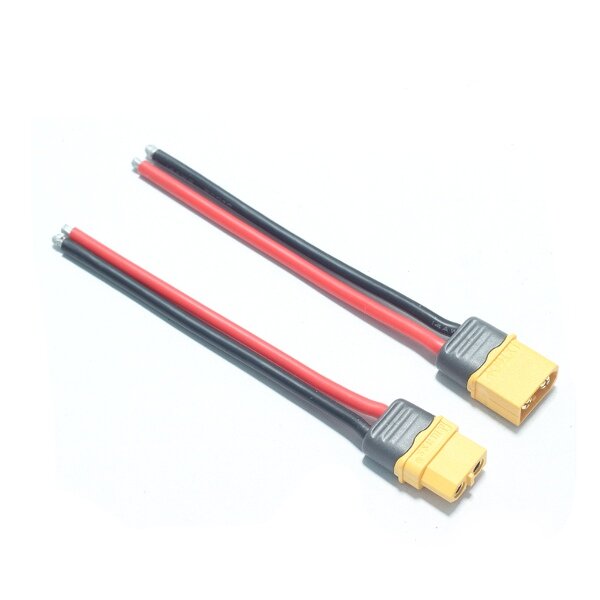 AMASS XT60+ Plug Connector 14AWG 10cm Power Cable Wire