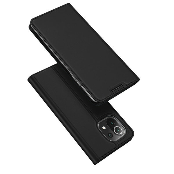 DUX DUCIS voor Xiaomi Mi 11 Lite Case Flip Magnetisch met Card Slot Stand Schokbestendig PU Lederen 