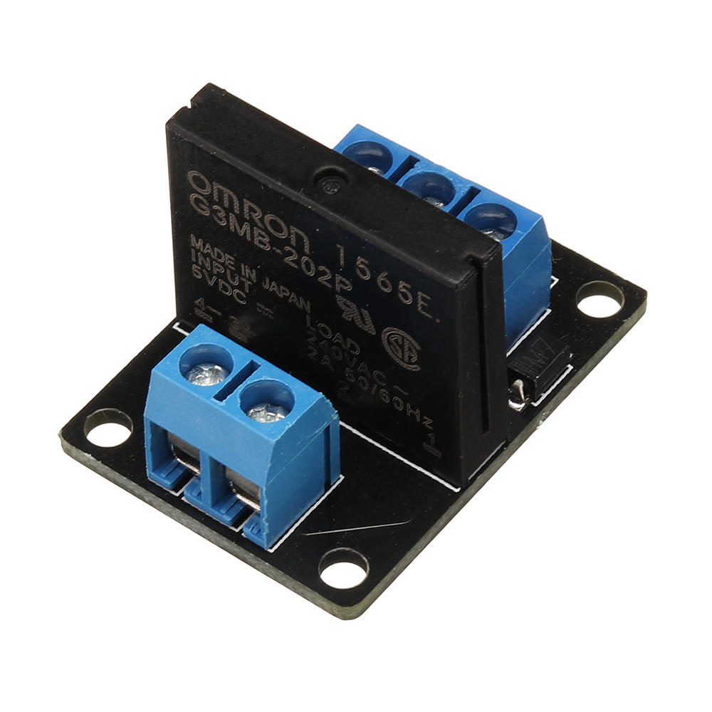 

5pcs BESTEP 1 Channel 5V Low Level Solid State Relay Module With Fuse 250V2A For Auduino