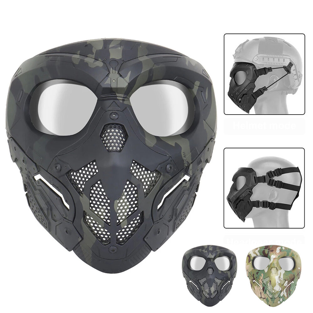 

WoSporT Tactical Lurker Masks Shooting Hunting Paintball Masks Men Full Face Cycling Hiking CS Military Mask