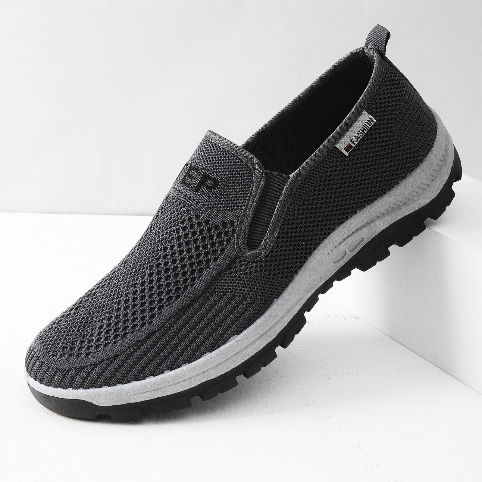 Men's Flyknit Breathable Mountaineering Lightweight Casual Comfort Sneakers