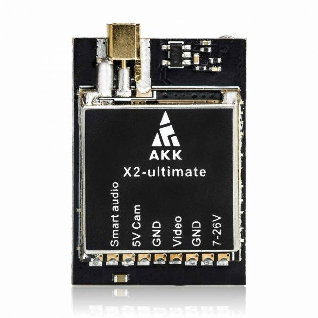 AKK X2-ultimate International 25mW / 200mW / 600mW / 1200mW 5.8GHz 37CH FPV-zender met Smart Audio