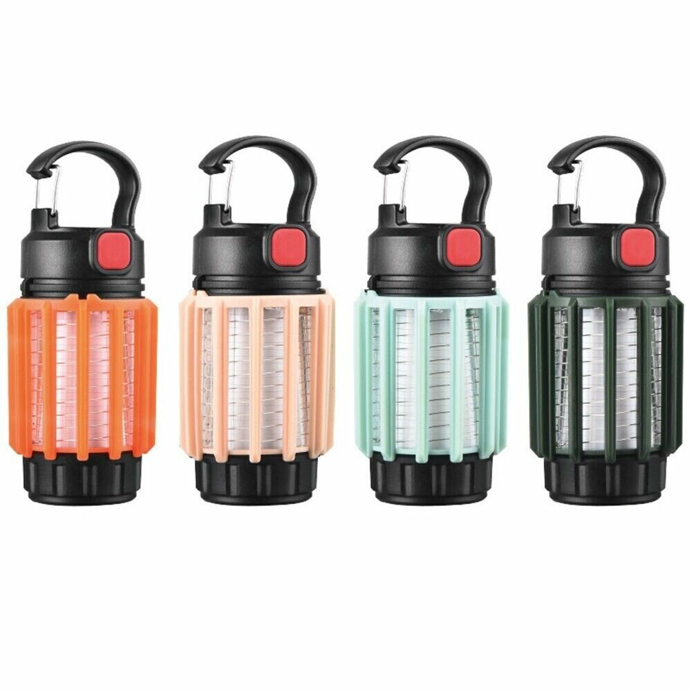 Lampe Tueuse de Moustiques 2 en 1 Rechargeable Multifonction Piège à Insectes UV LED Torche Rechargeable pour le Camping