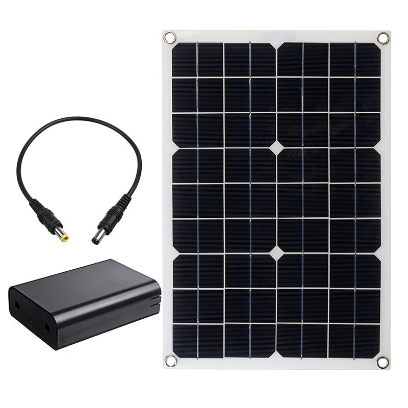 

100W 12V Monocrystalline Silicon Solar Panel for Biking Hiking Camping With Battery Box