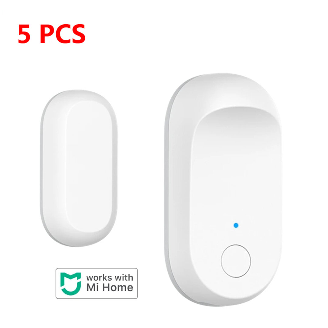 

【5PCS】2021 Новая версия Qingping Door & Window Датчик Bluetooth 5.0 Домашняя охранная сигнализация Датчик Работа с прило