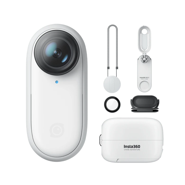 Στα 276.36 € από αποθήκη Κίνας | Insta360 GO 2 Thumb CAM 1440P 50FPS Vlog Anti-shake Waterproof Mini Action Camera Recorder Hands Free for FPV RC Drone