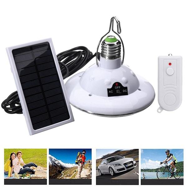 E27 Solar / batterijvoeding 22LED afstandsbediening Campinglicht Outdoor Hooking Noodlamp