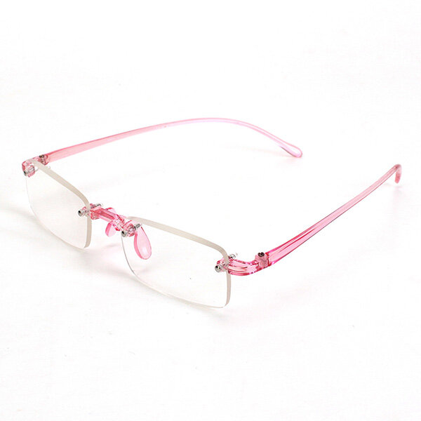 ピンクリムレスライト老眼鏡疲労緩和強度1.0 1.5 2.0 2.5 3.0 от Banggood WW