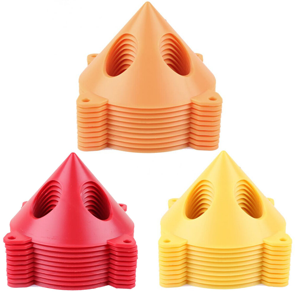 10PCS Portable Woodworking Paint Triangle Stand Wood Support Pyramids Rack Carpenter Lift Pads Feet Tool Accessories Paint Pad