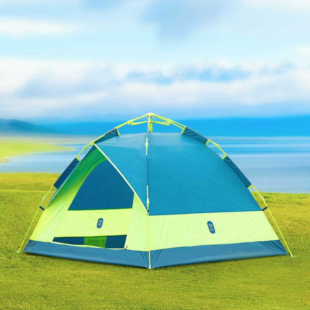 ZENPH 3-4 persone tenda automatica impermeabile PU 1000mm parasole esterno campeggio da 