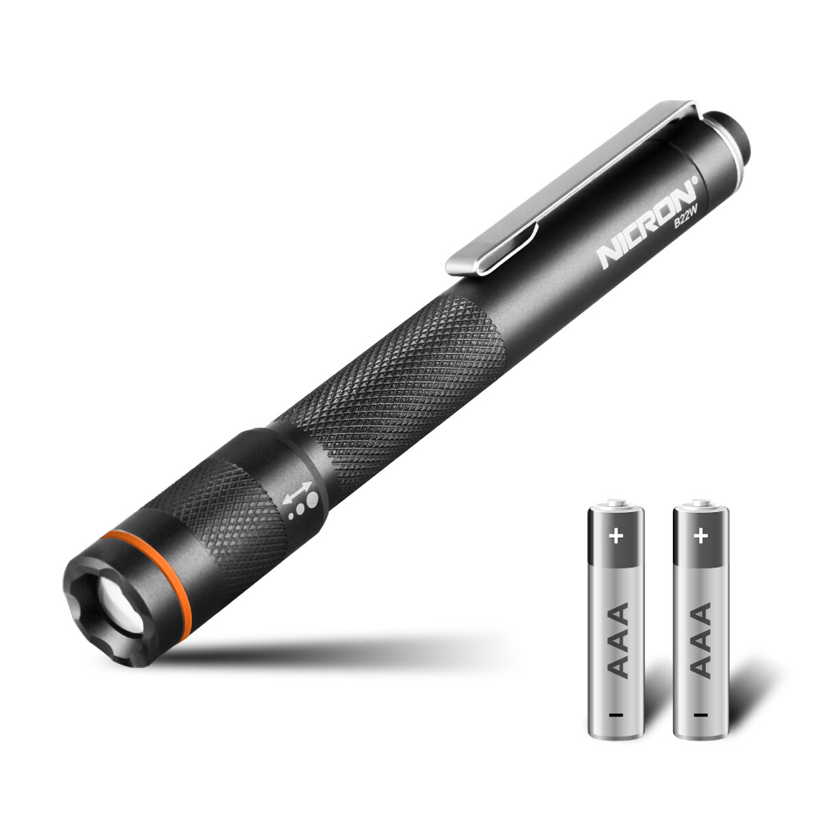 

Nicron B22W ВЕЛ Карманный Ручка Свет 120 люмен Портативный фонарик с масштабированием и зажимом для осмотра На открытом