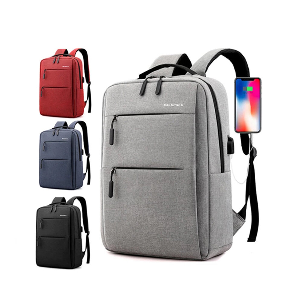 40L Enlarge Backpack USB External Charge Laptop Backpack Shoulders Men Women Fashion Waterproof Travel Backpack School B