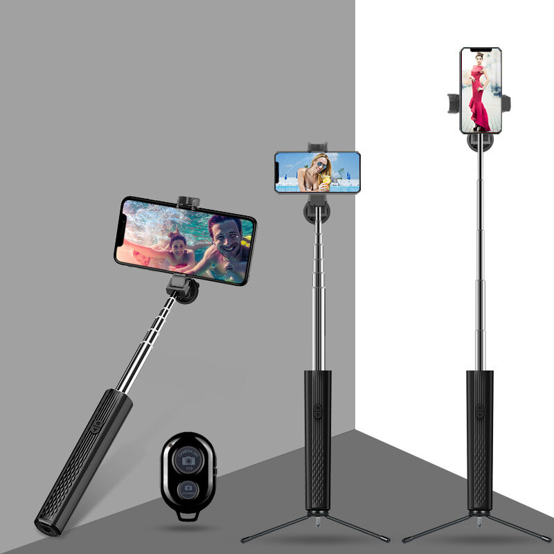 Bakeey P9 Bluetooth Mini Uitbreidbare Selfie Sticks Live Stream Houder Krimp Statief Stand Monopod Z