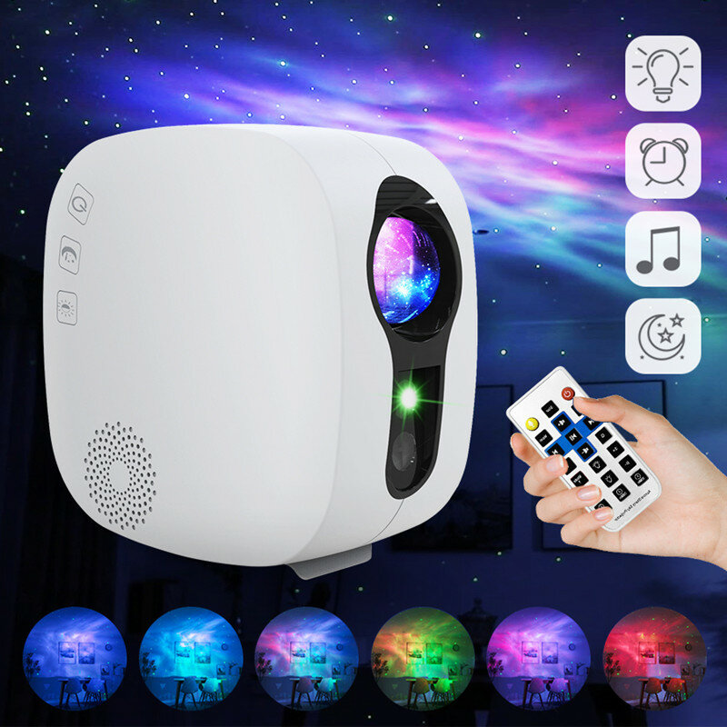 

Starry Sky Projector bluetooth Music Speaker LED Night Light Projector Galaxy Nebula Ocean Star Projector Moon Night Lam