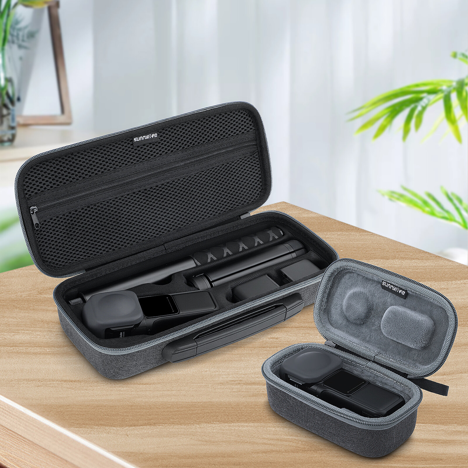 Sunnylife Opbergtas Stand-alone Set Handtas Case Accessoires voor Insta360 ONE RS 1 inch panoramisch