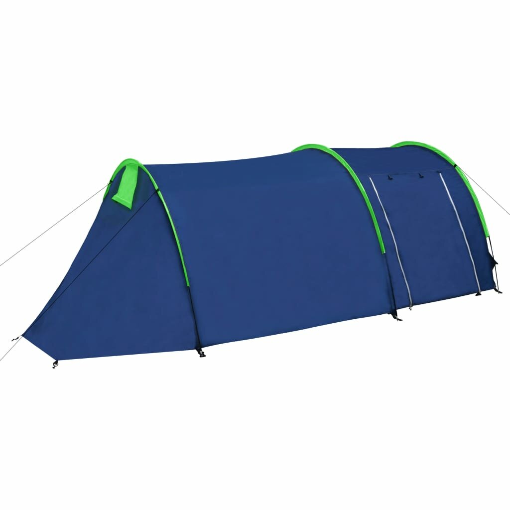 [US Direct] tente de Camping étanche 2 ~ 4 personnes tente Tunnel pour Camping randonnée voyage poteaux en fibre de verre bleu et vert