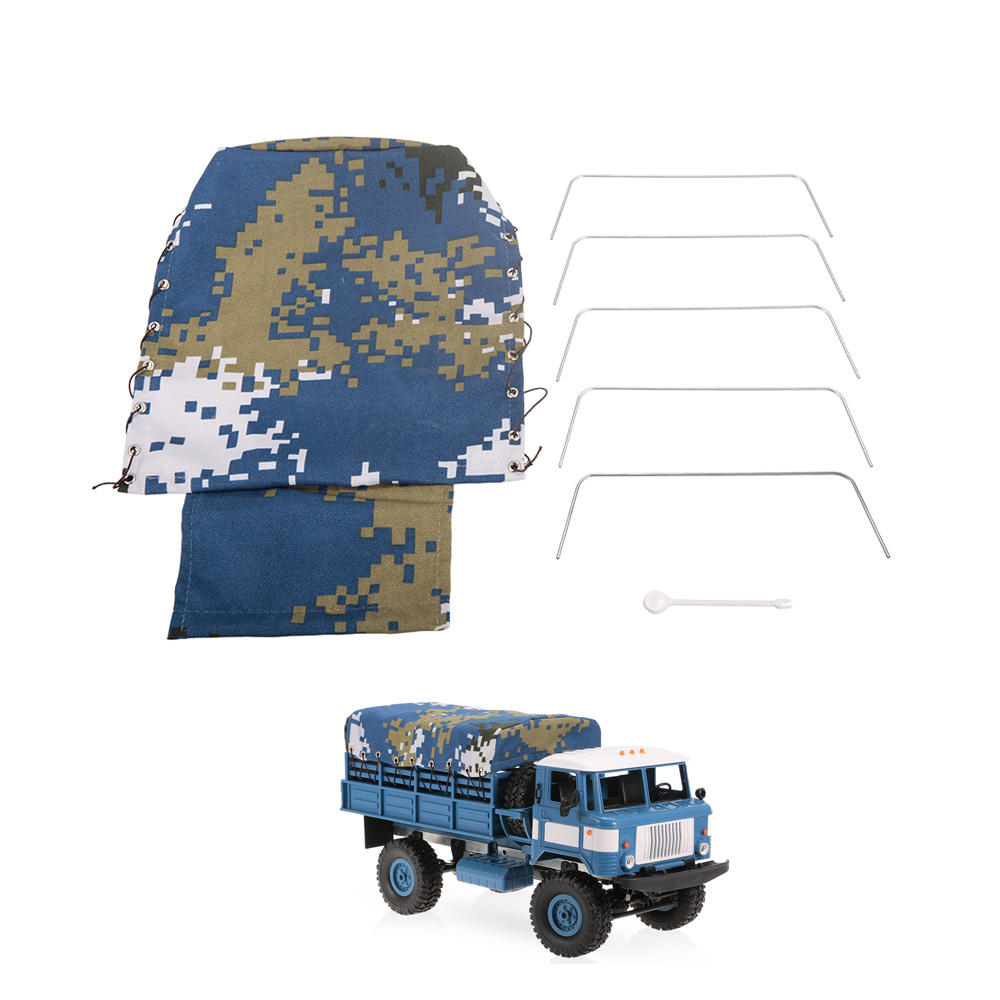 Canvas Truck Hood Cover Cloth for WPL B-24 B-16 1/16 Military Truck Rock Crawler Rc Car Parts
