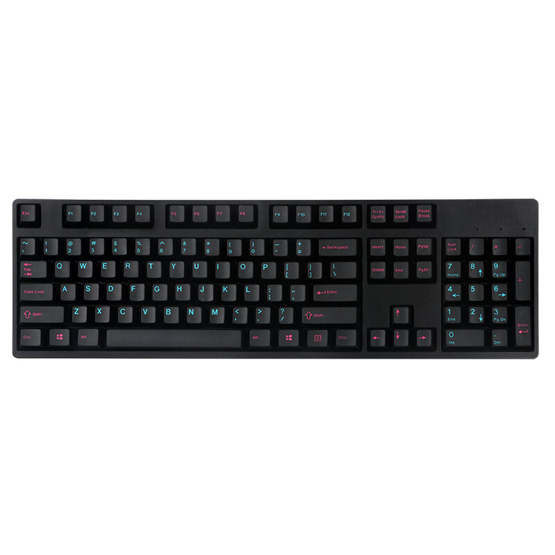 

153 Keys Black Keycap Set Cherry Profile ABS Two Color Molding Keycaps for Mechanical Keyboard