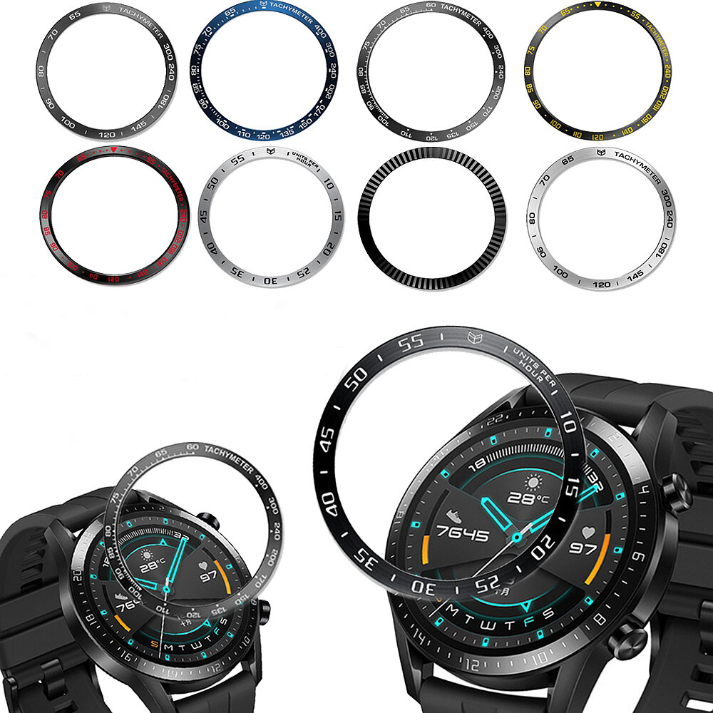 Bakeey roestvrijstalen horlogekast Horlogekast voor Huawei HORLOGE GT2 46 MM / Samsung Galaxy Watch 