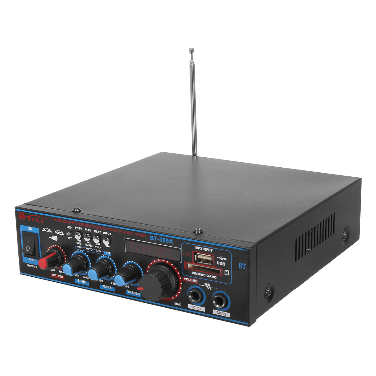 180 W + 180 W Bluetooth Versterker Audio Stereo Digitale radio Auto Home Muziek AMP FM RC 110 V US P