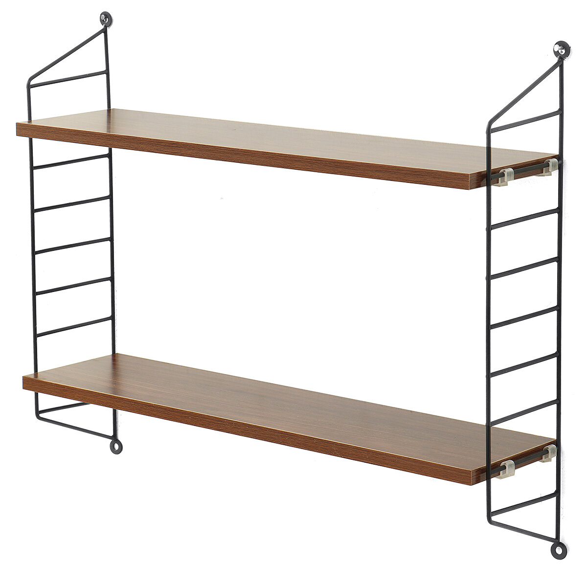 2 lagen wandplank slaapkamer boekenplank P2MDF + stalen frame voor thuiskantoor