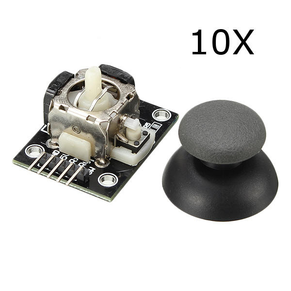 10Pcs PS2 Game Joystick Push Button Switch Module Geekcreit for Arduino - products that work with of
