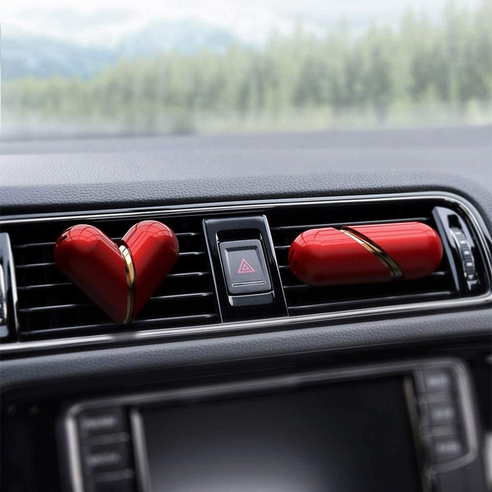 Car Air Freshener Convertible Heart Shape Air Vent Perfume Parfum Smell in the Car Styling Interior Decoration